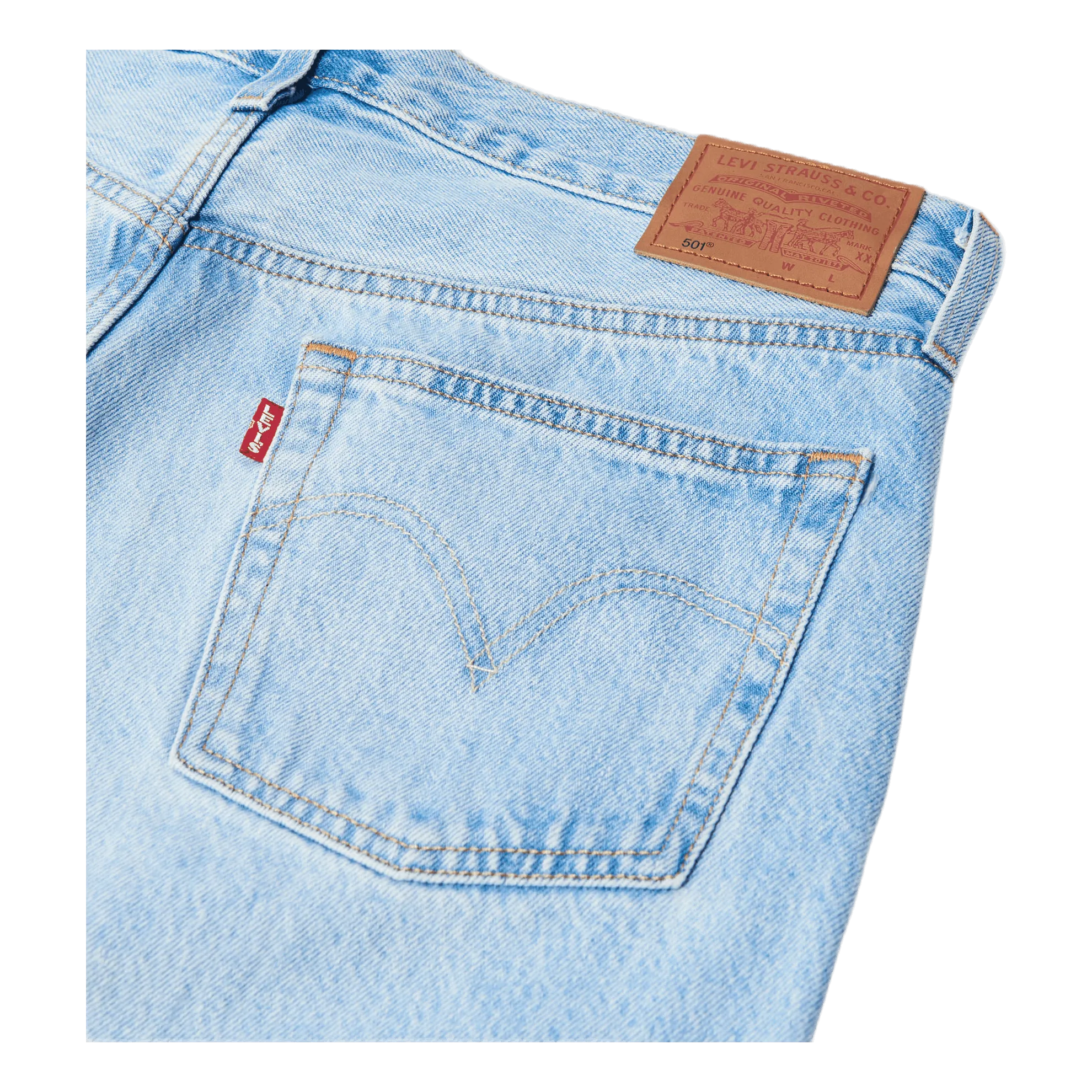 501 Crop Blue