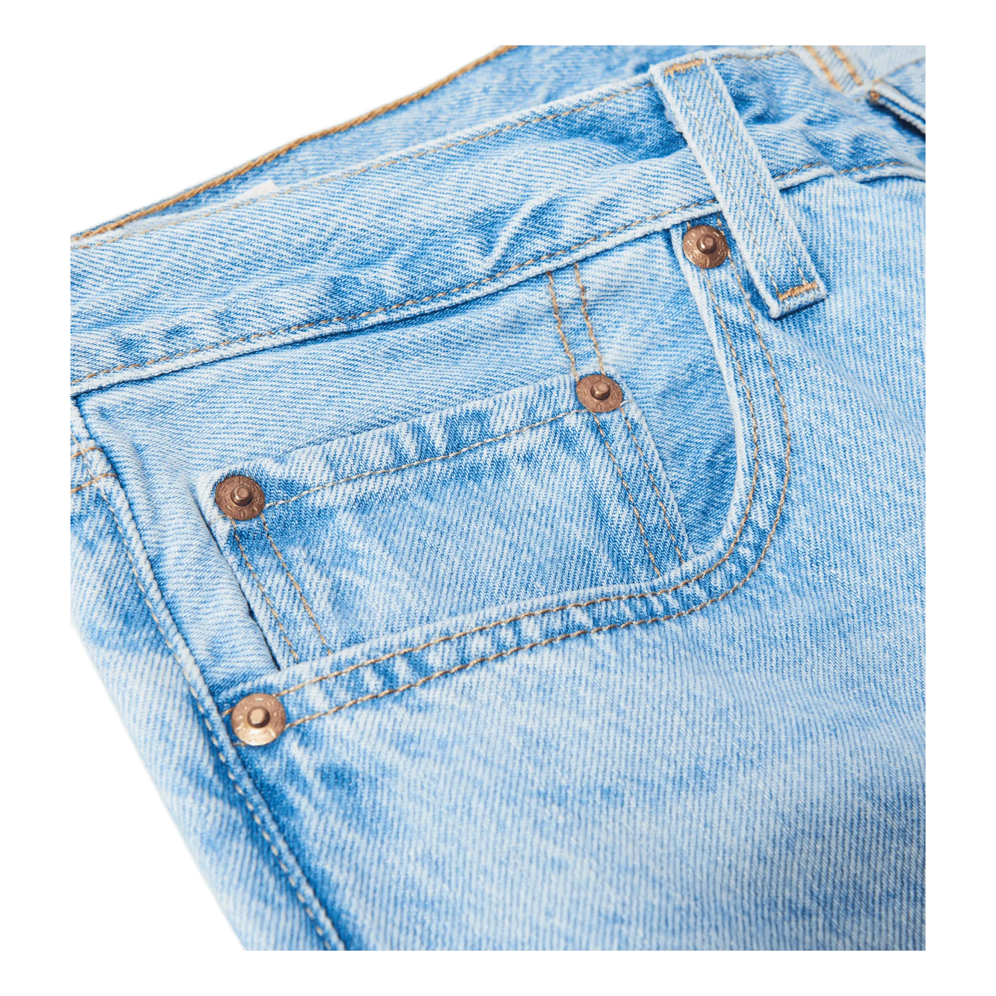 501 Crop Blue
