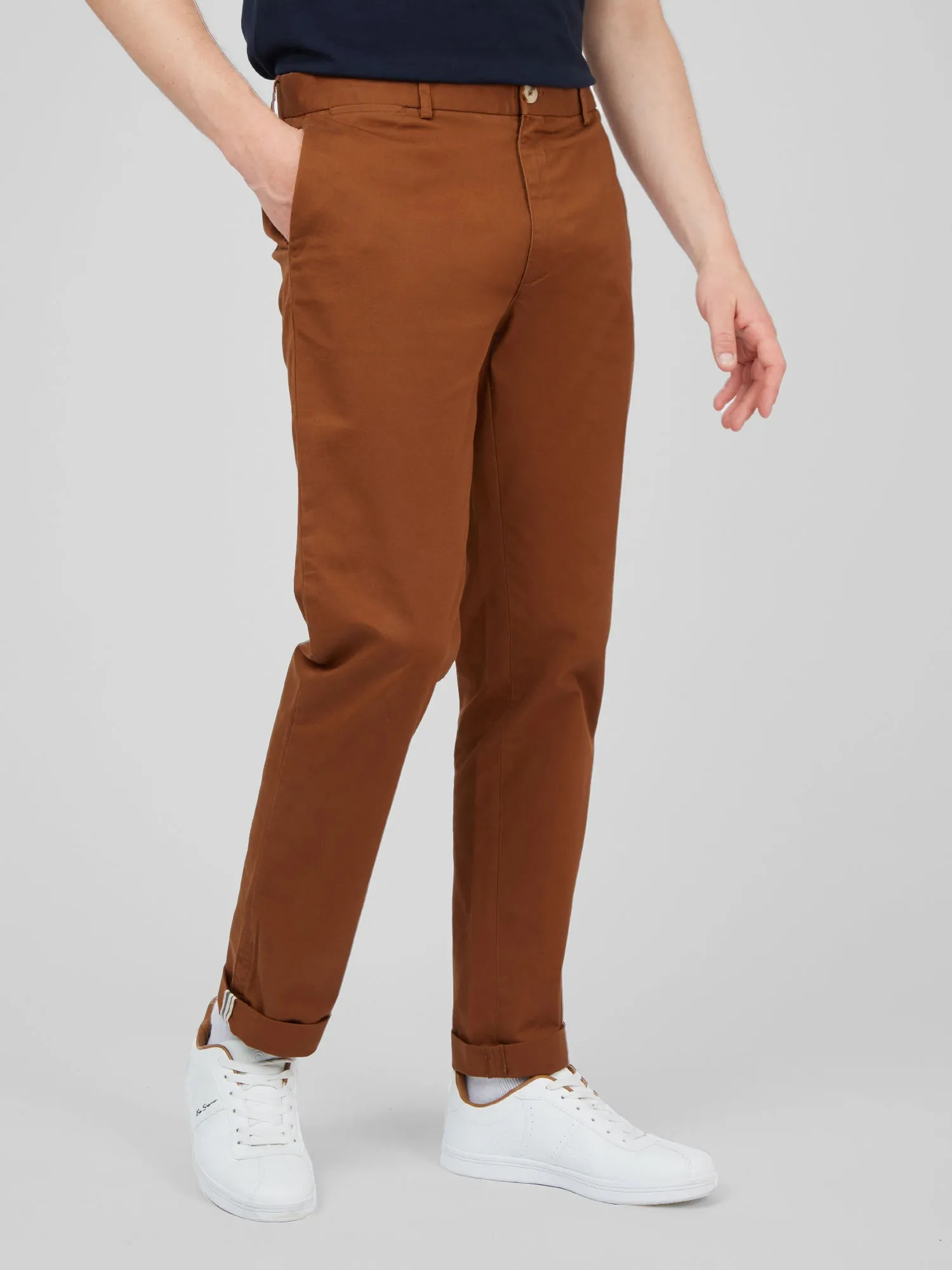 Ben Sherman Signature Slim Stretch Chino - Chestnut