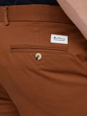 Ben Sherman Signature Slim Stretch Chino - Chestnut