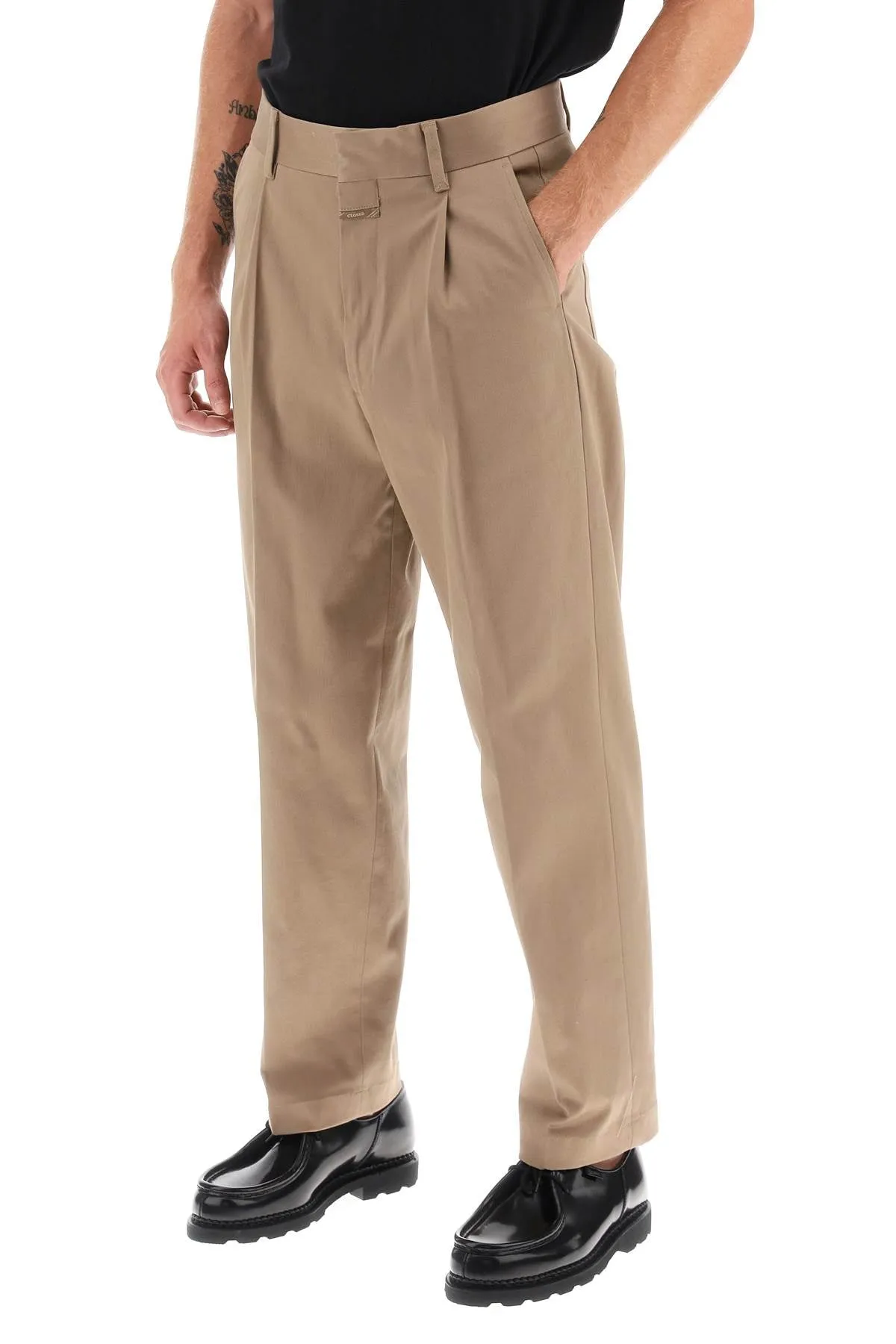 'blomberg' loose pants with tapered leg