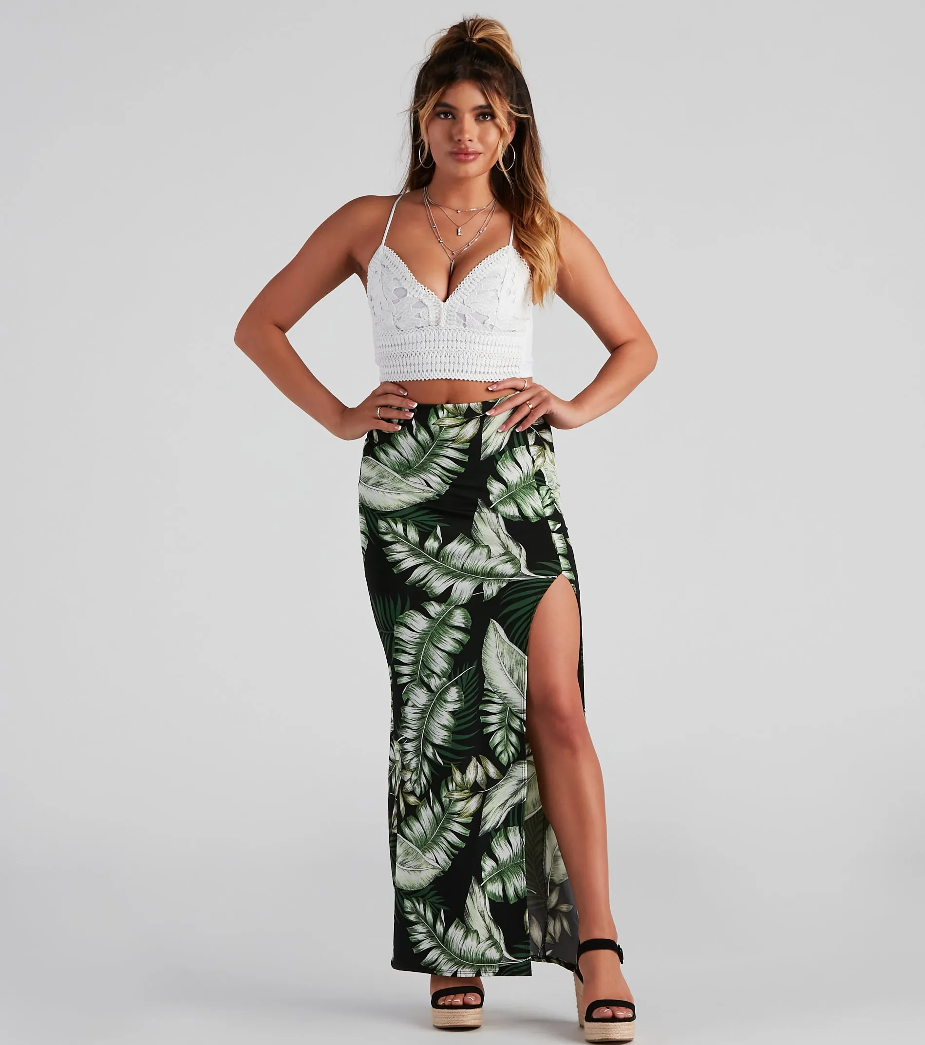 Boho Bliss Crochet Lace Crop Top