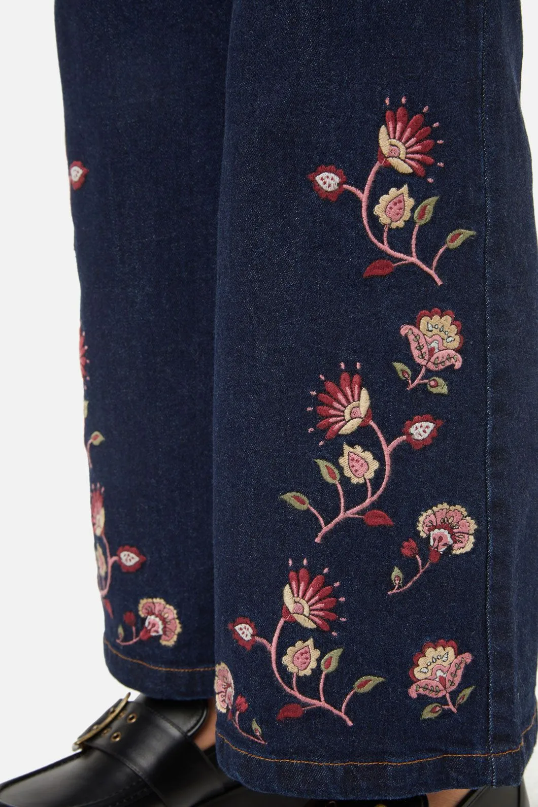 Boho Paisley Emb Jean