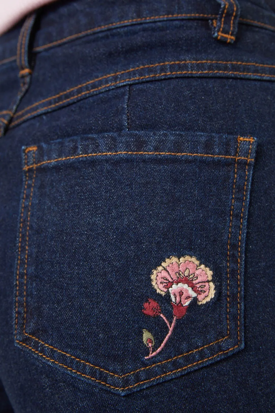 Boho Paisley Emb Jean