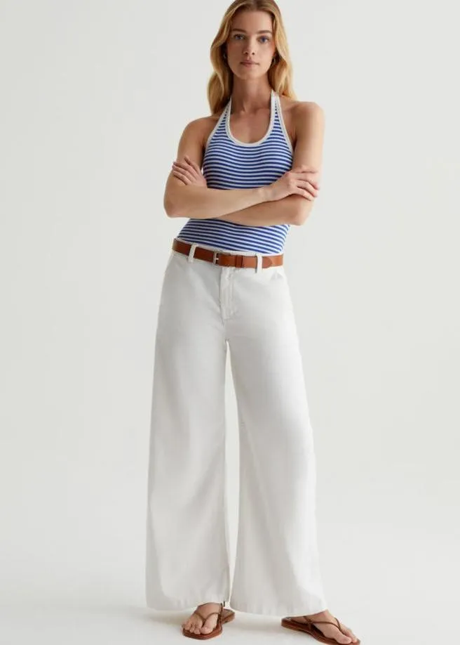 CADEN WIDE LEG IN POWDER