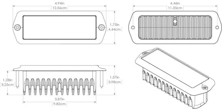 CAPRI LT FLUSH MOUNT LED FLOOD LIGHT