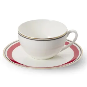 Capri - Set Espresso Cup Red/Anthracite 3.7 FL OZ | 0.11L