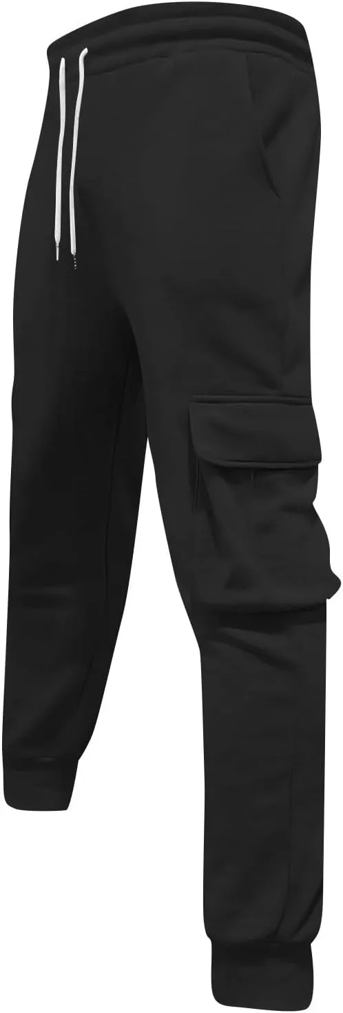 Casual Jogger Pants for Men Breathable Relaxed Fit Chino Outdoor Cargo Pants Workout Slim Fit Twill Jogging Sweatpants