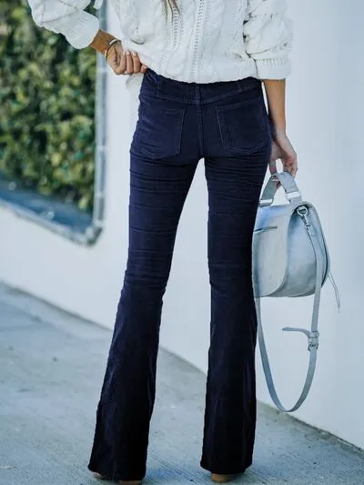 Chic High-Waisted Bootcut Pants