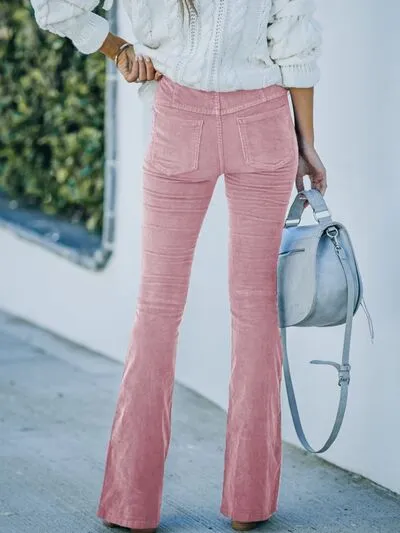 Chic High-Waisted Bootcut Pants