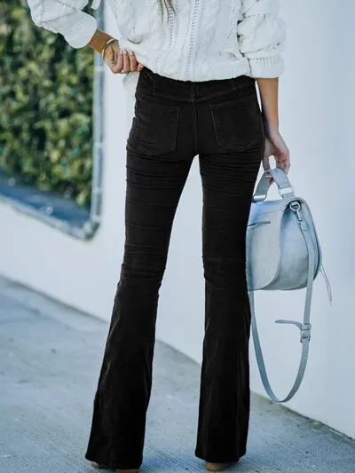 Chic High-Waisted Bootcut Pants