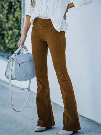 Chic High-Waisted Bootcut Pants
