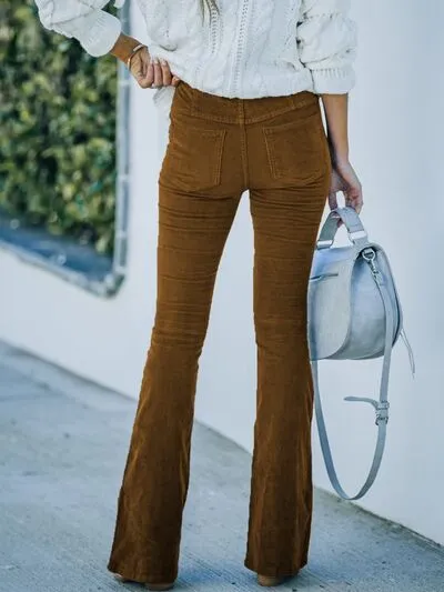 Chic High-Waisted Bootcut Pants
