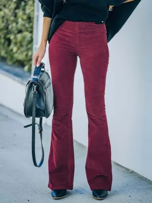 Chic High-Waisted Bootcut Pants