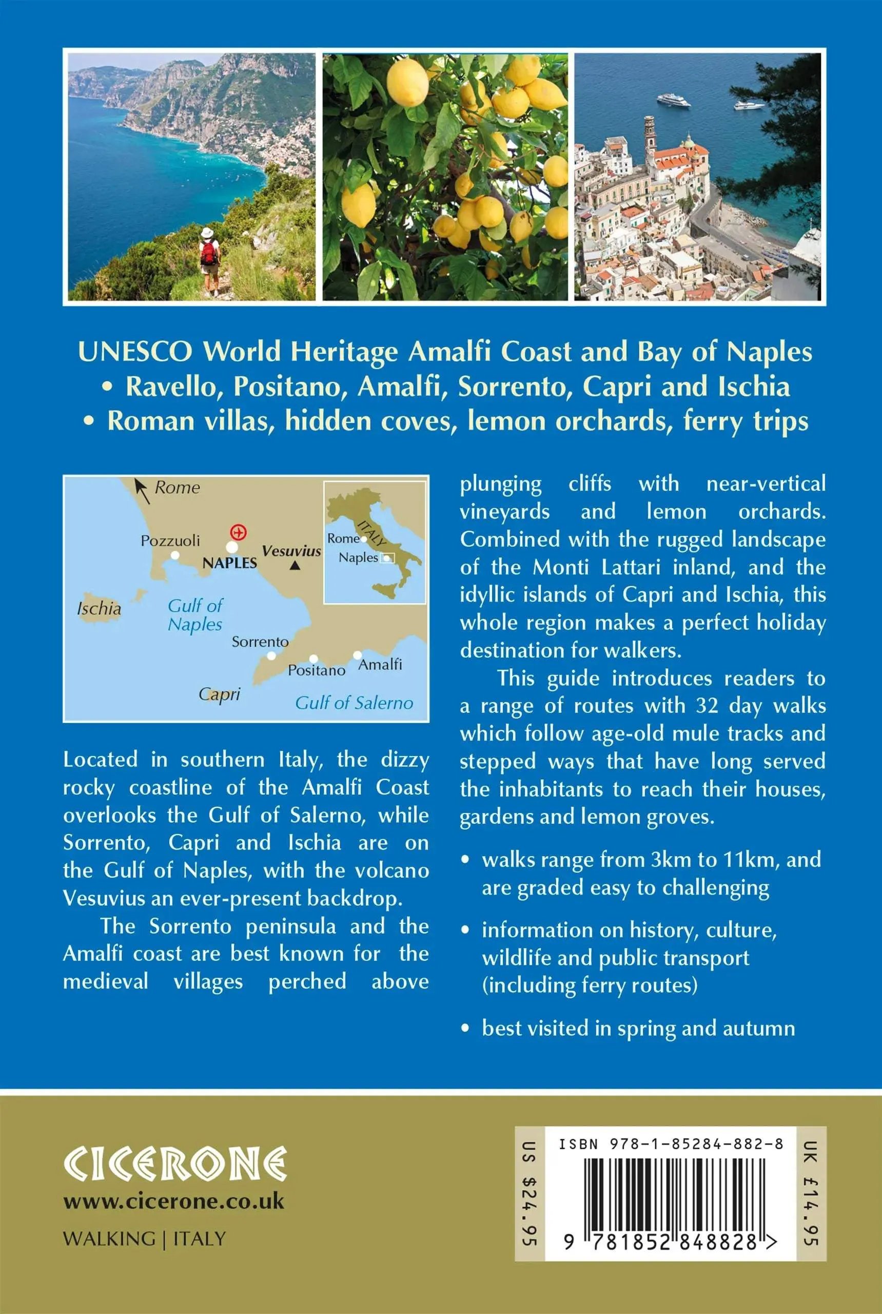 Cicerone Walking on the Amalfi Coast (2nd Edition)