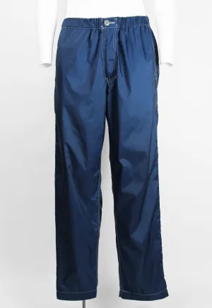 COMME DES GARCONS HOMME PLUS SS 2004 BLUE NYLON TROUSERS