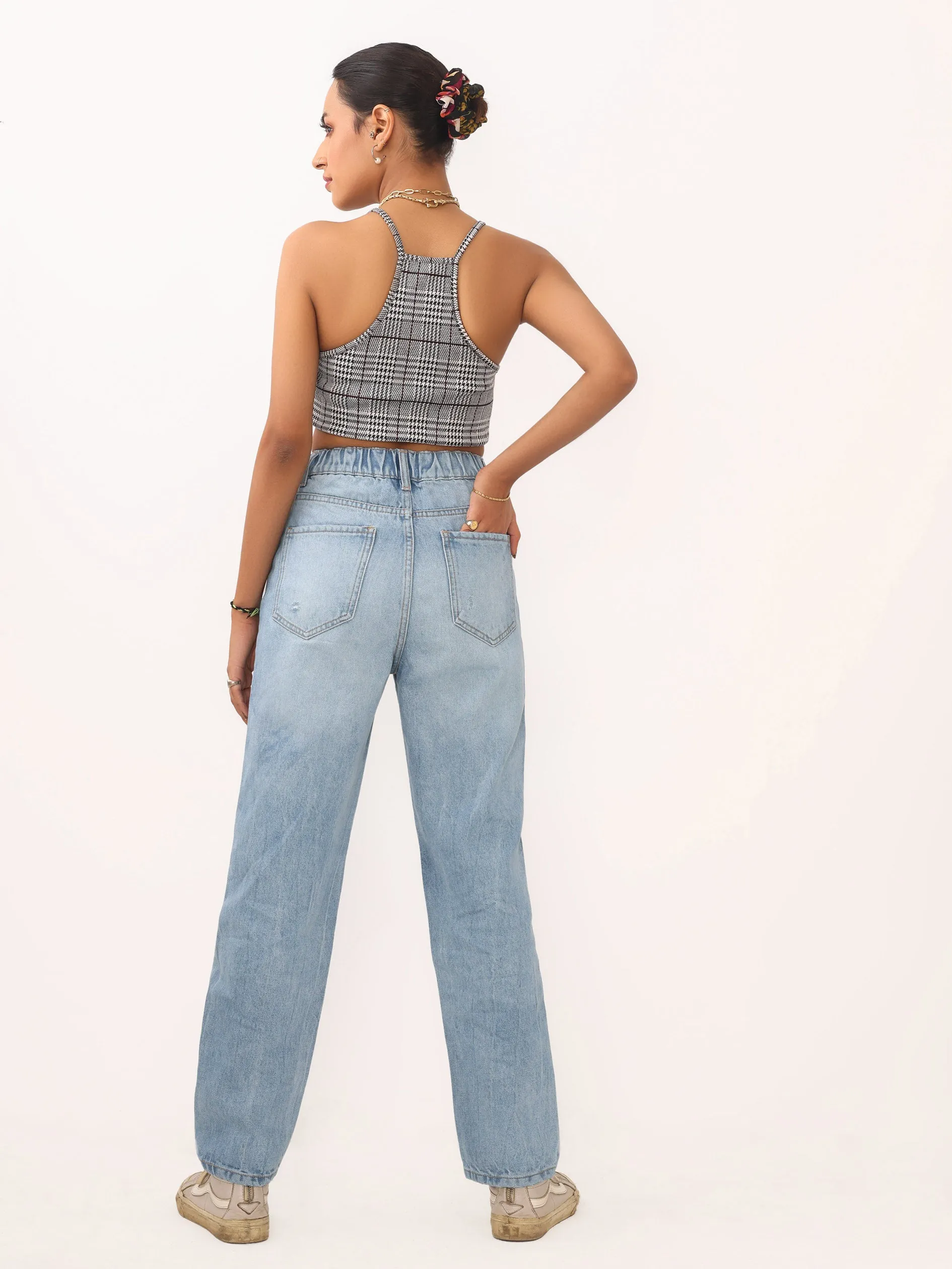 Cropped Straight Jeans