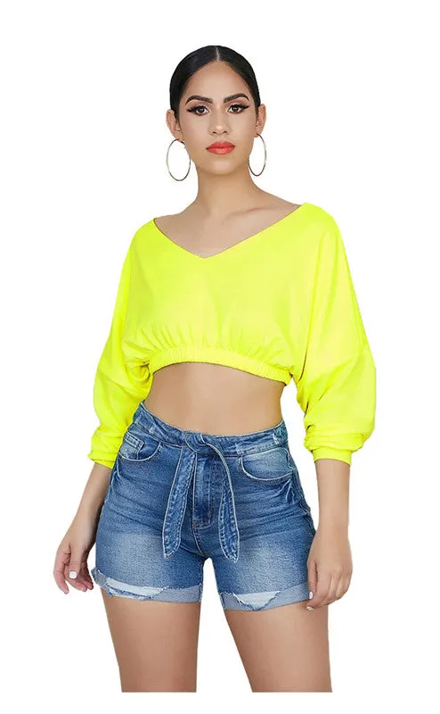 Fashion Stretchy High Waisted Denim Shorts For Women