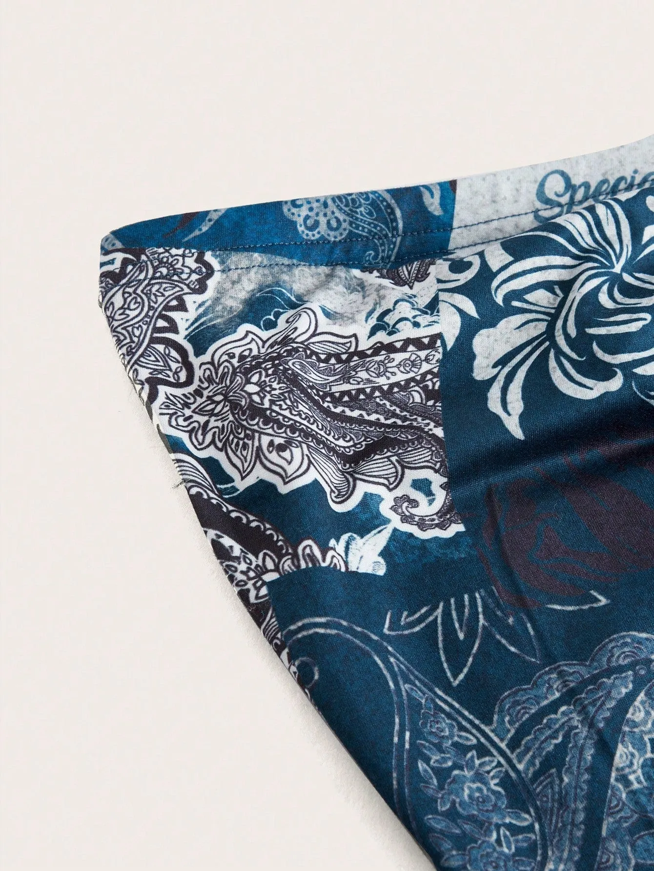 Floral & Letter Print Low-Rise Flared Pants SS24