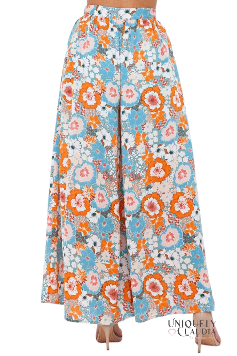 Harmony Flower Power Crop Top & Flare Pant Set
