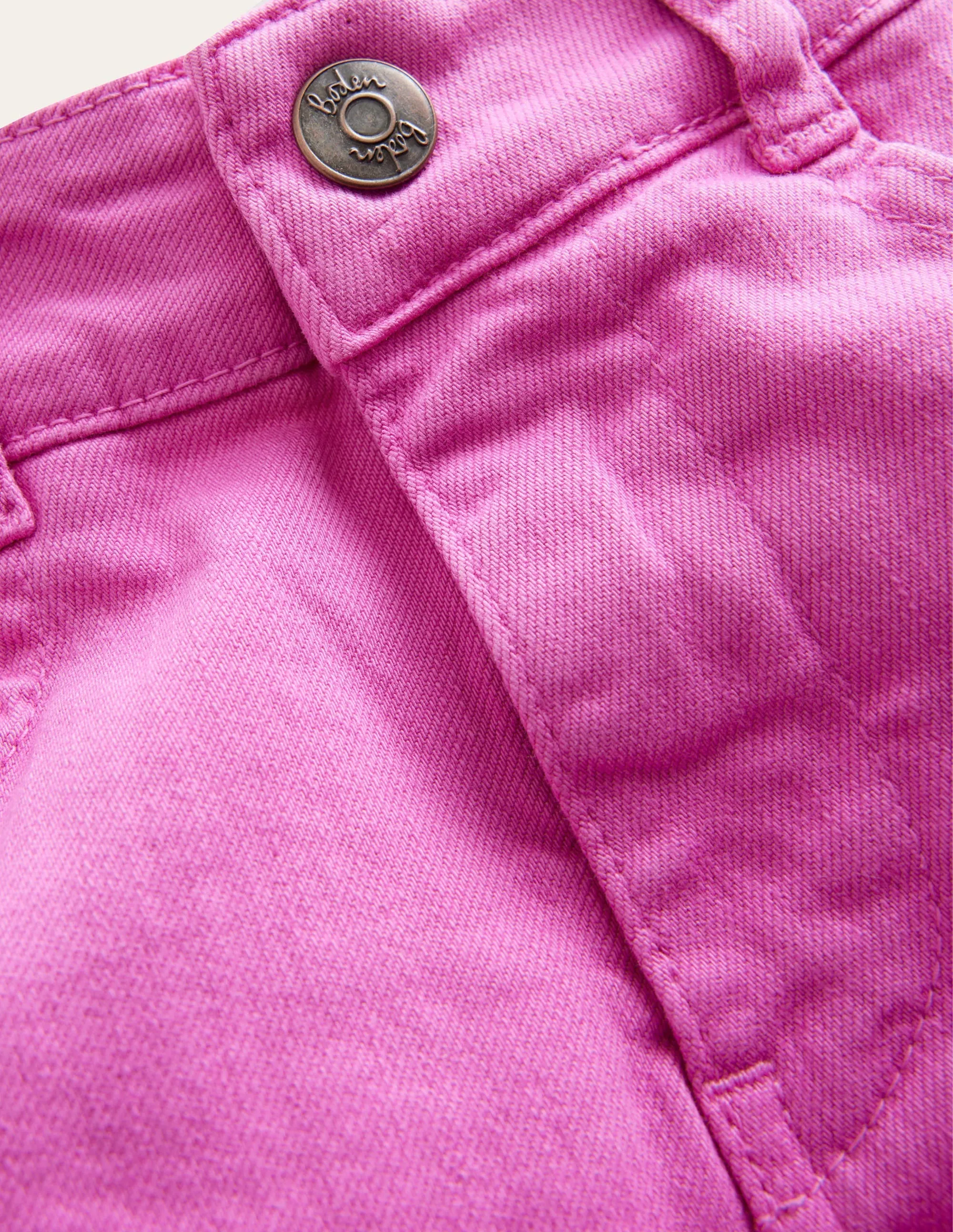 High Waisted Denim Shorts-Tickled Pink