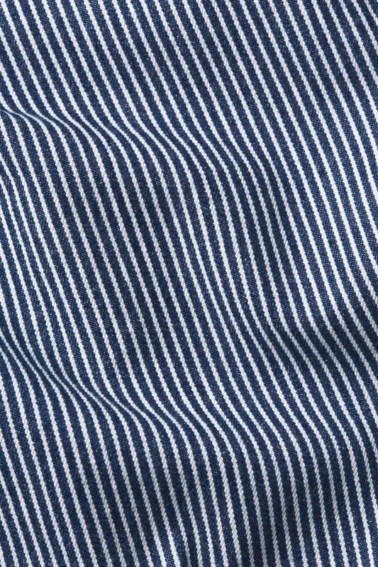 KING LOUIE Denim High Waist Pocket Pants Osei Stripe