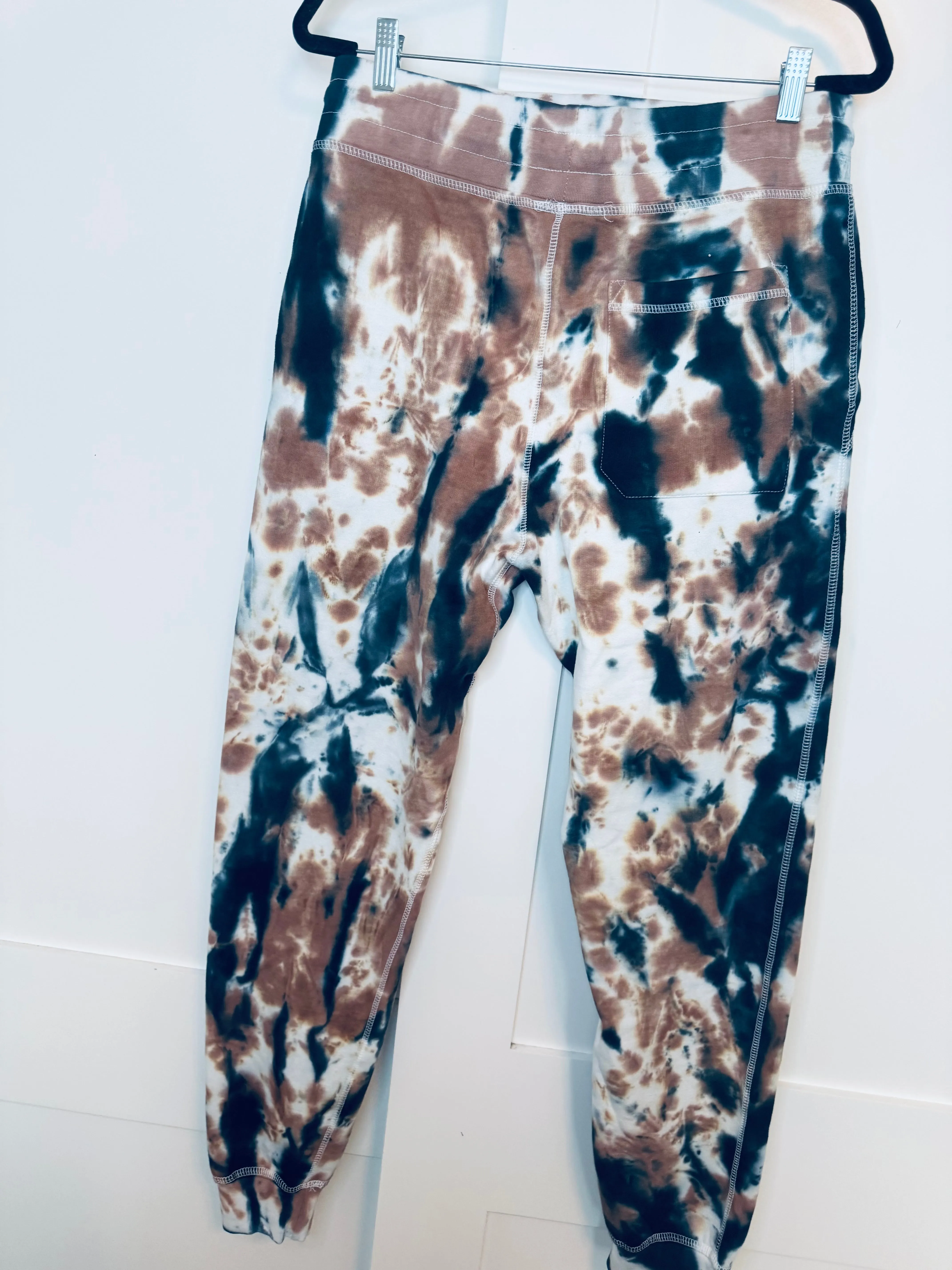 Large Cappuccino Tie Dye Joggers