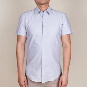 Light Grey Oxford Short Sleeve Shirt | The Gobi