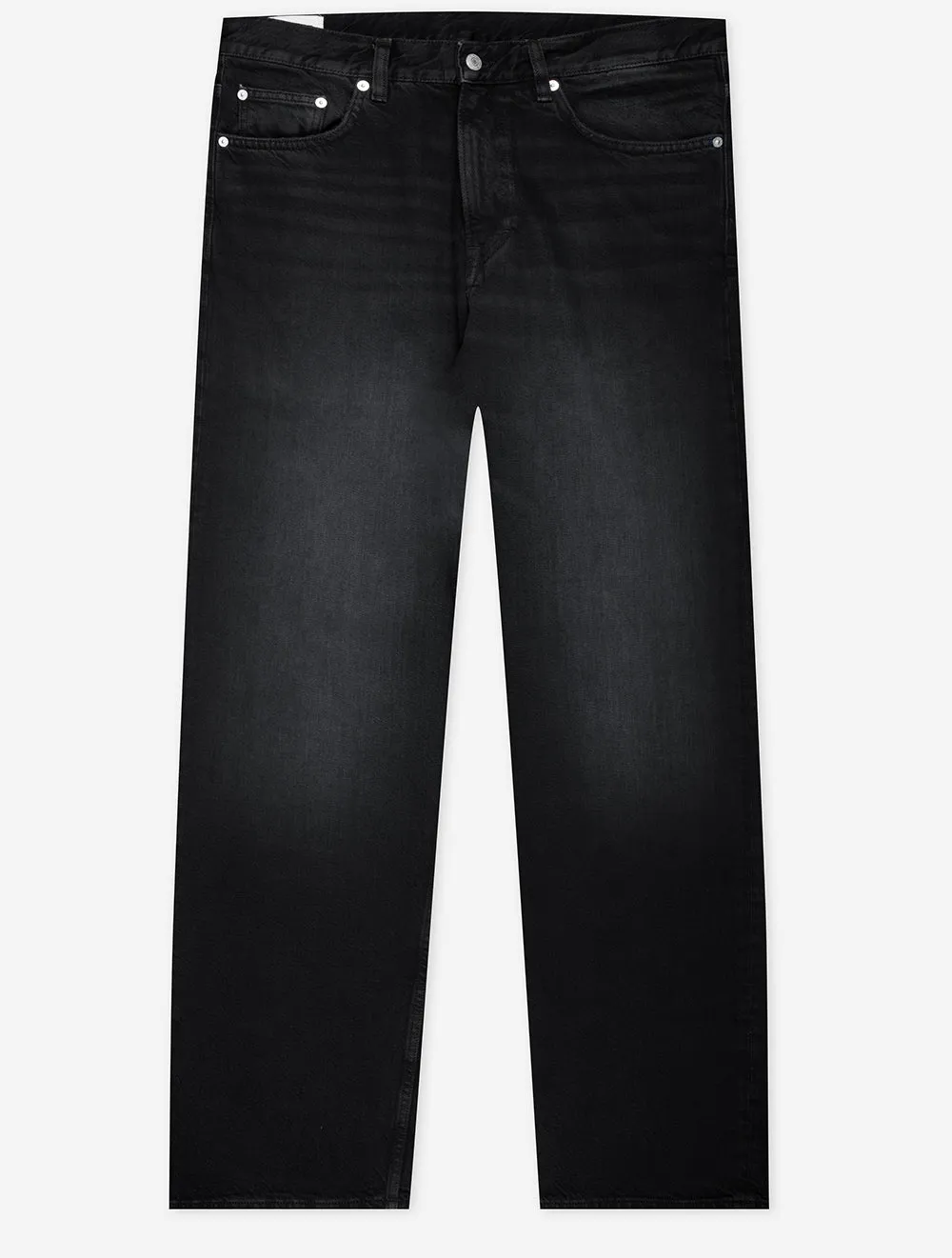 Loose Fit Jeans Black Worn In