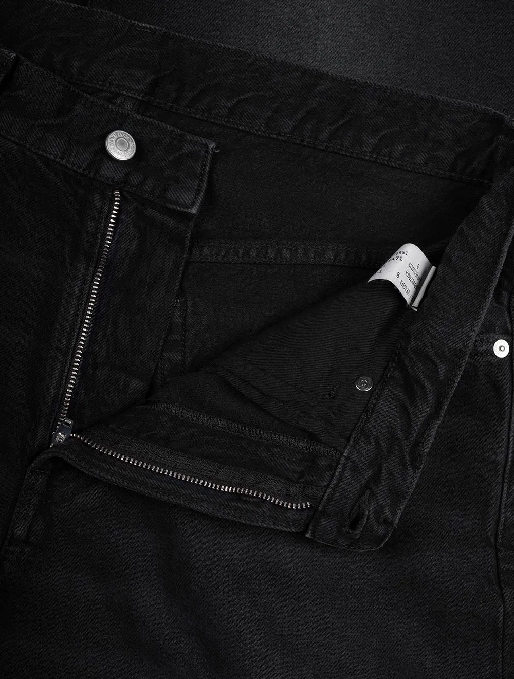 Loose Fit Jeans Black Worn In