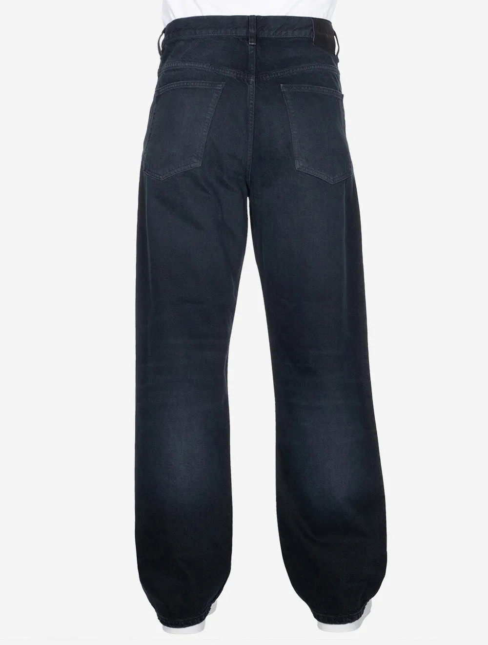 Loose Fit Jeans Black Worn In