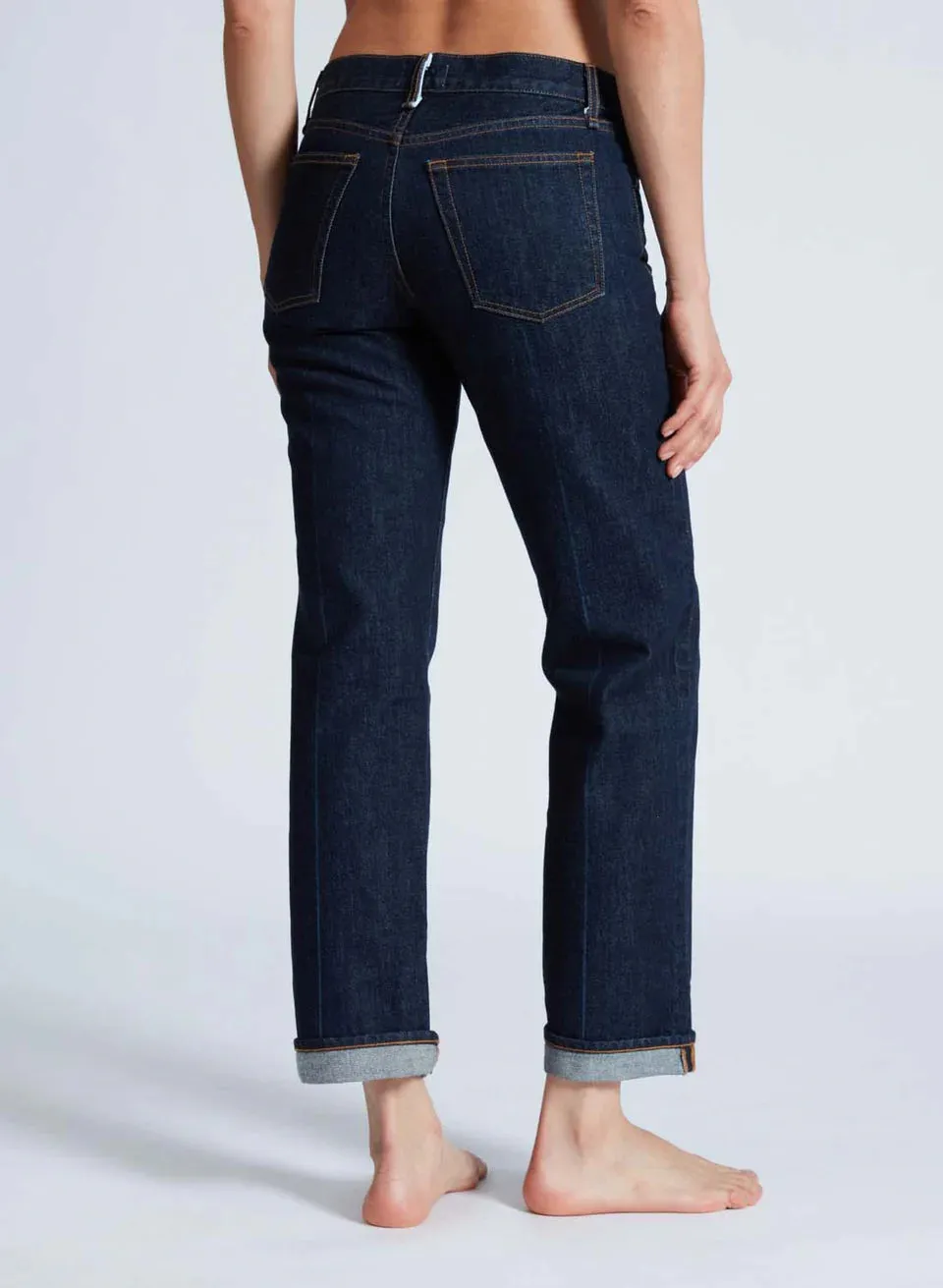Low Rise Straight Leg Baby Cuff