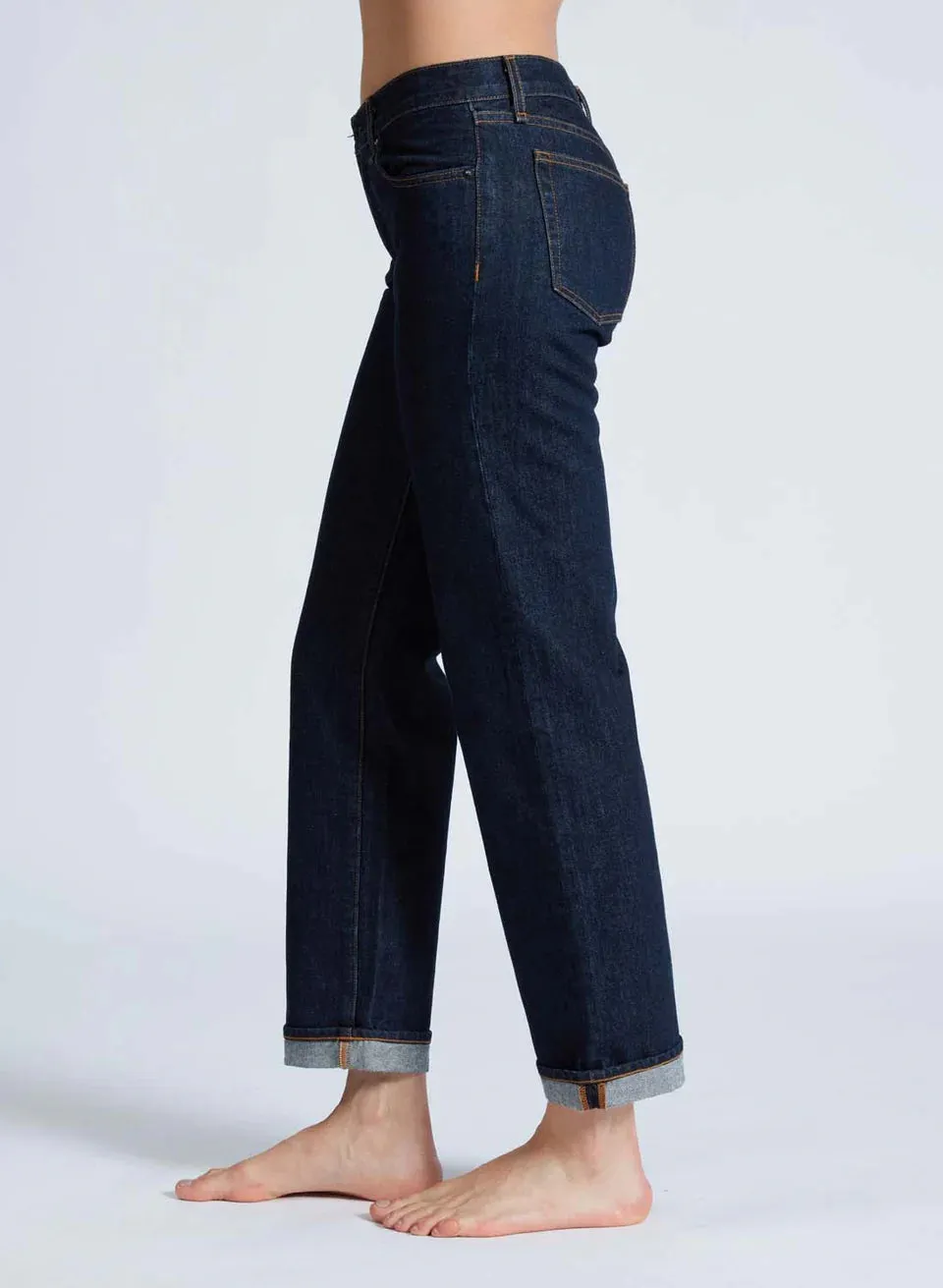 Low Rise Straight Leg Baby Cuff