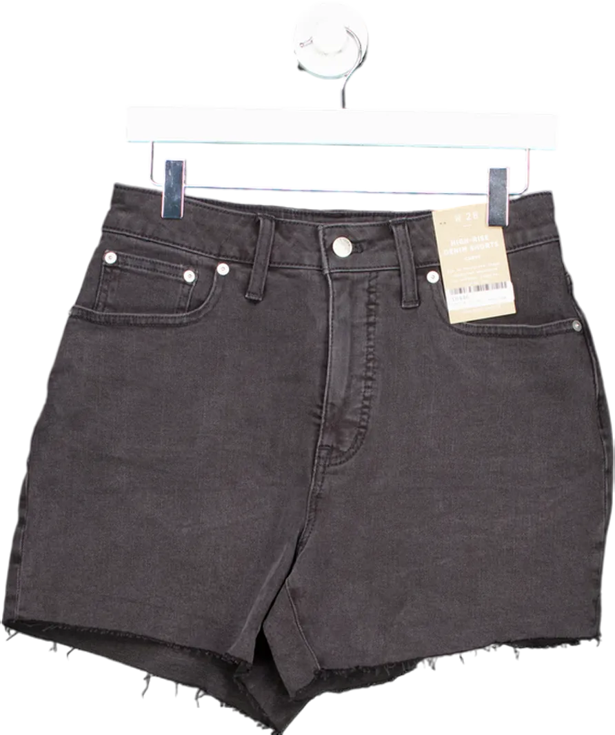 Madewell Black High Rise Denim Shorts W28
