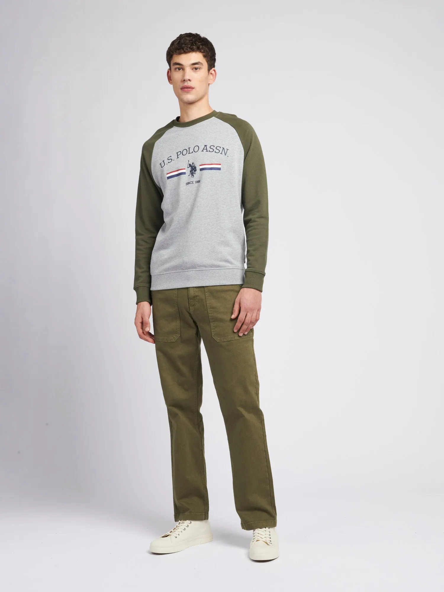 Mens Utility Trousers in Burnt Olive