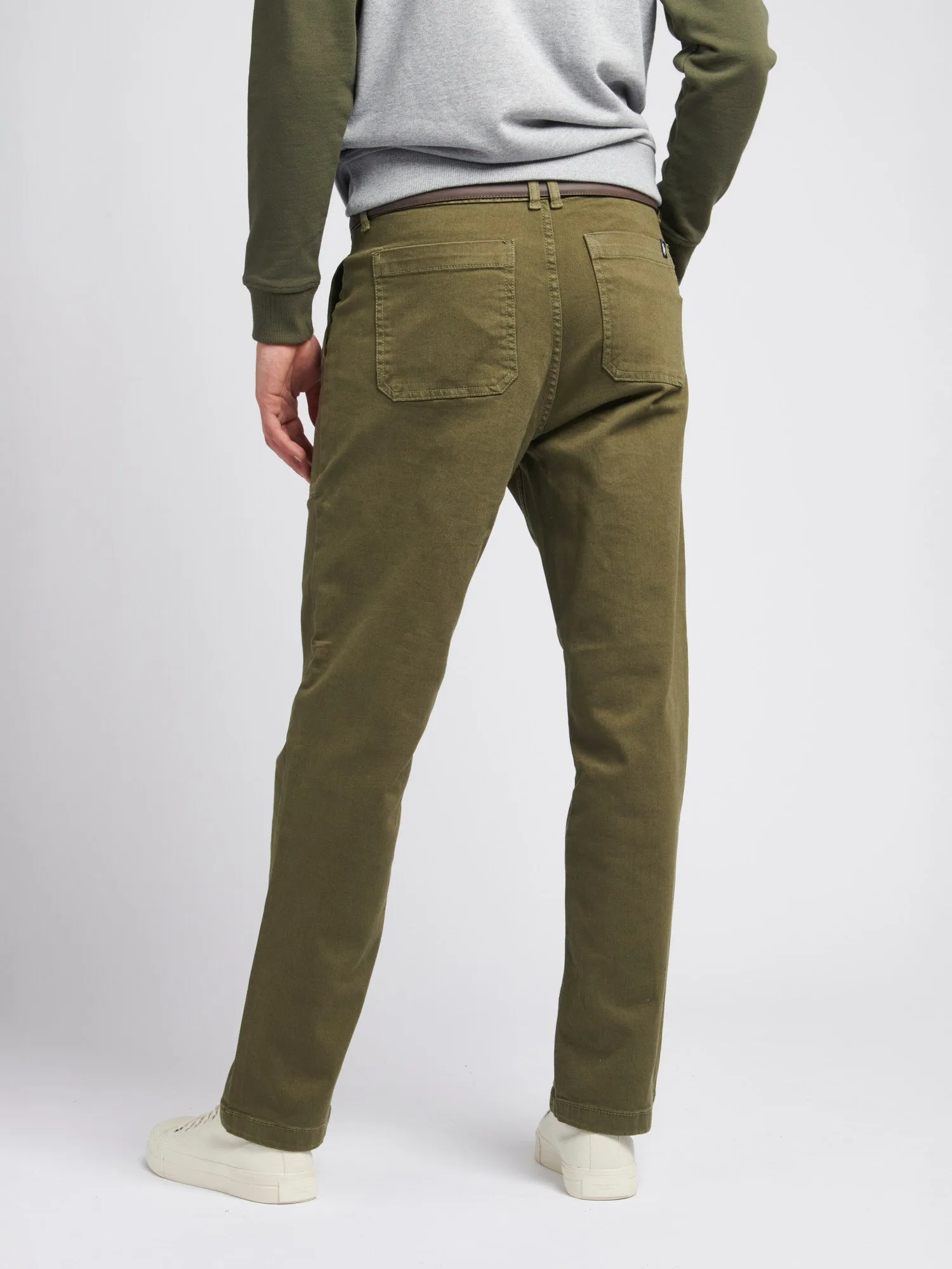 Mens Utility Trousers in Burnt Olive