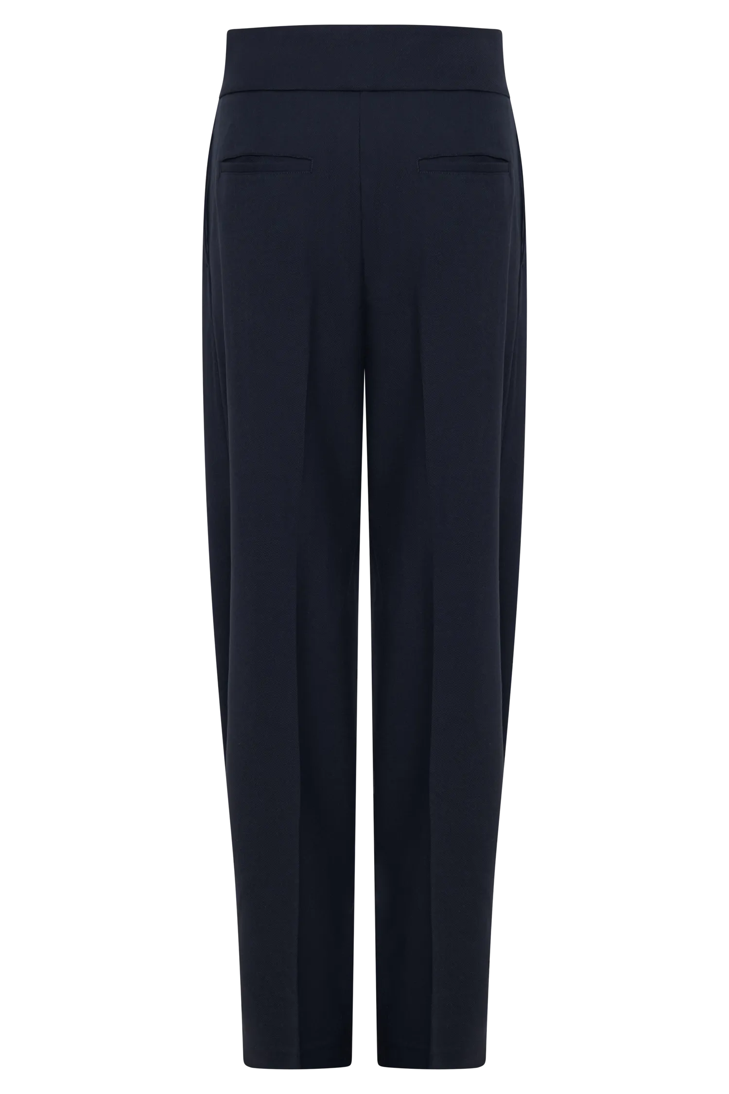 Penelope Pleated High Waisted Pants - Dark Navy