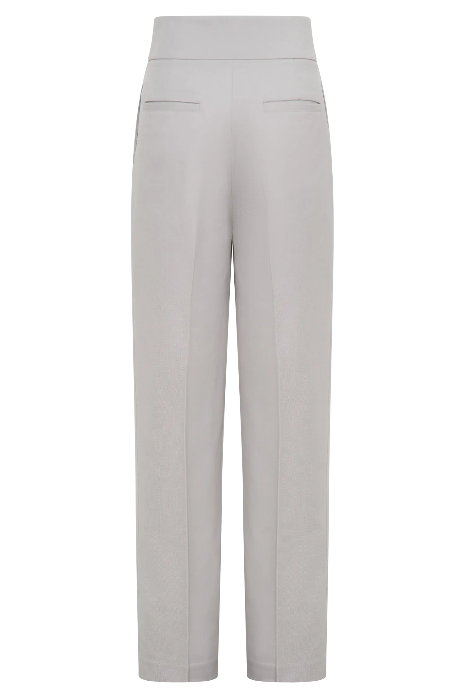 Penelope Pleated High Waisted Pants - Grey