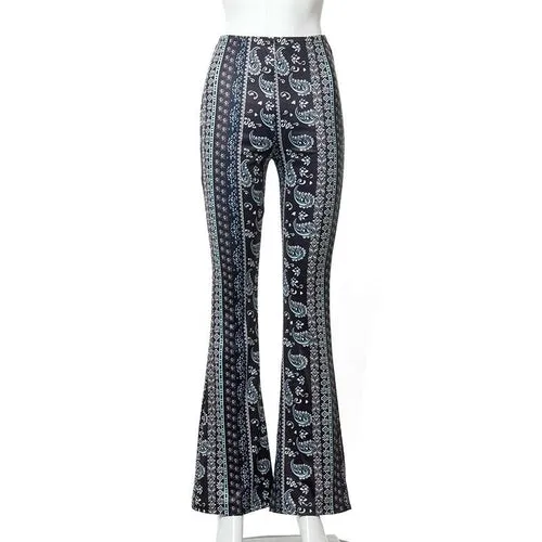Print Sexy Leggings Bohemian Vacation Style Women's Pants 