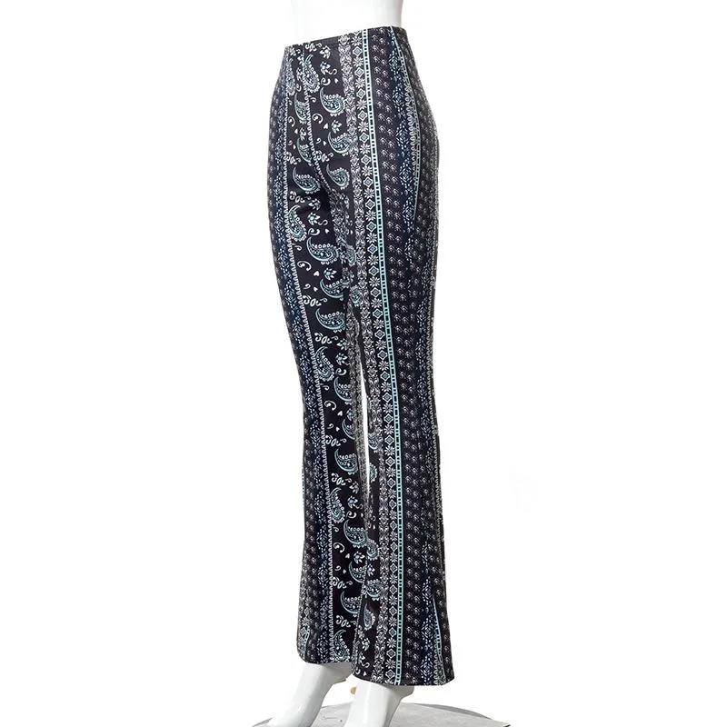 Print Sexy Leggings Bohemian Vacation Style Women's Pants 