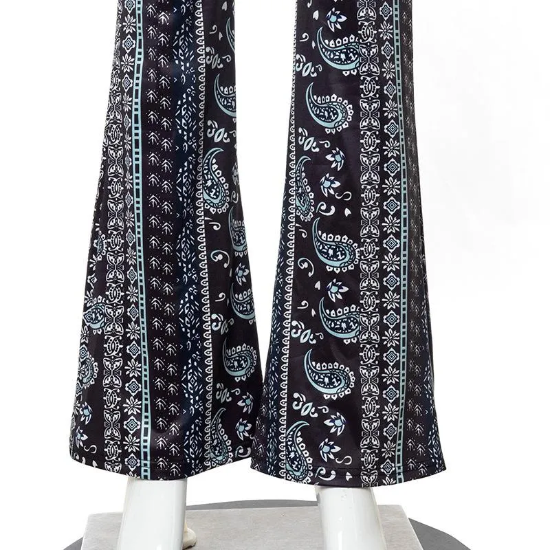 Print Sexy Leggings Bohemian Vacation Style Women's Pants 
