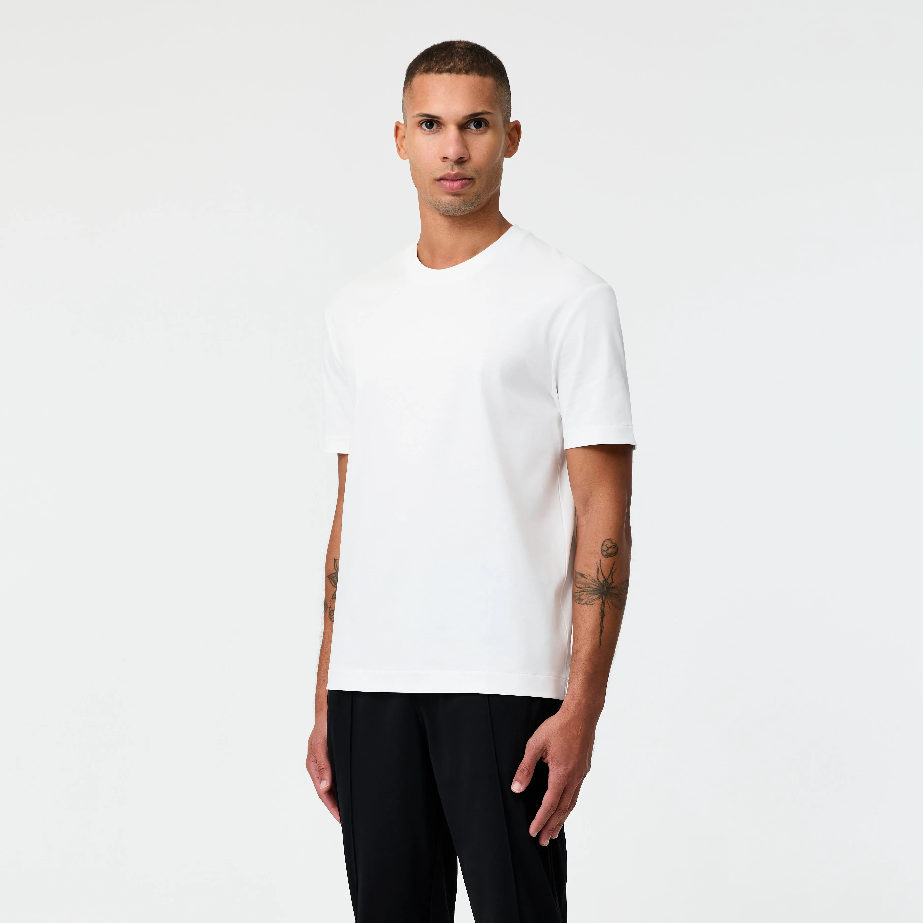 Relaxed Fit Crew Neck T-shirt White
