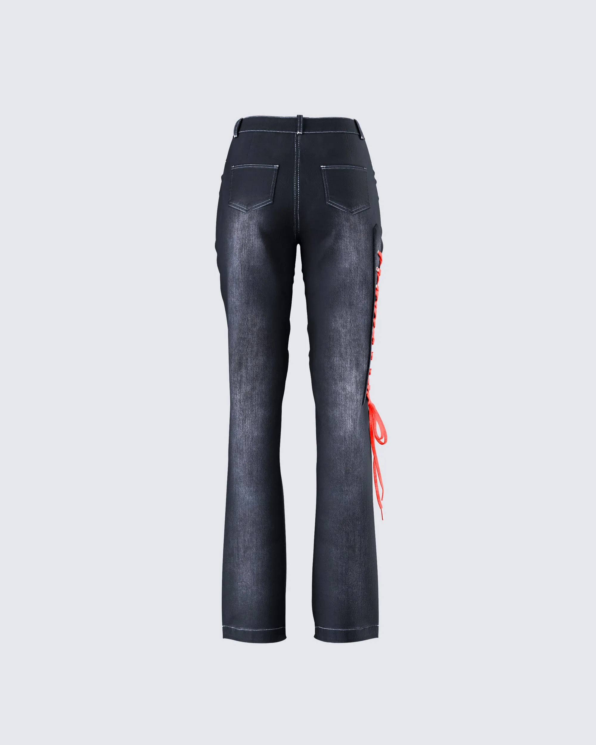 Salem Black Low Rise Denim Pant