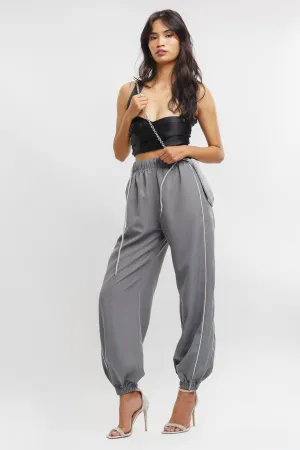 Slate Side Piping Joggers