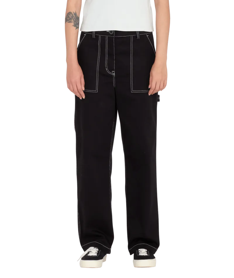 Stone Kraft Trousers in Black