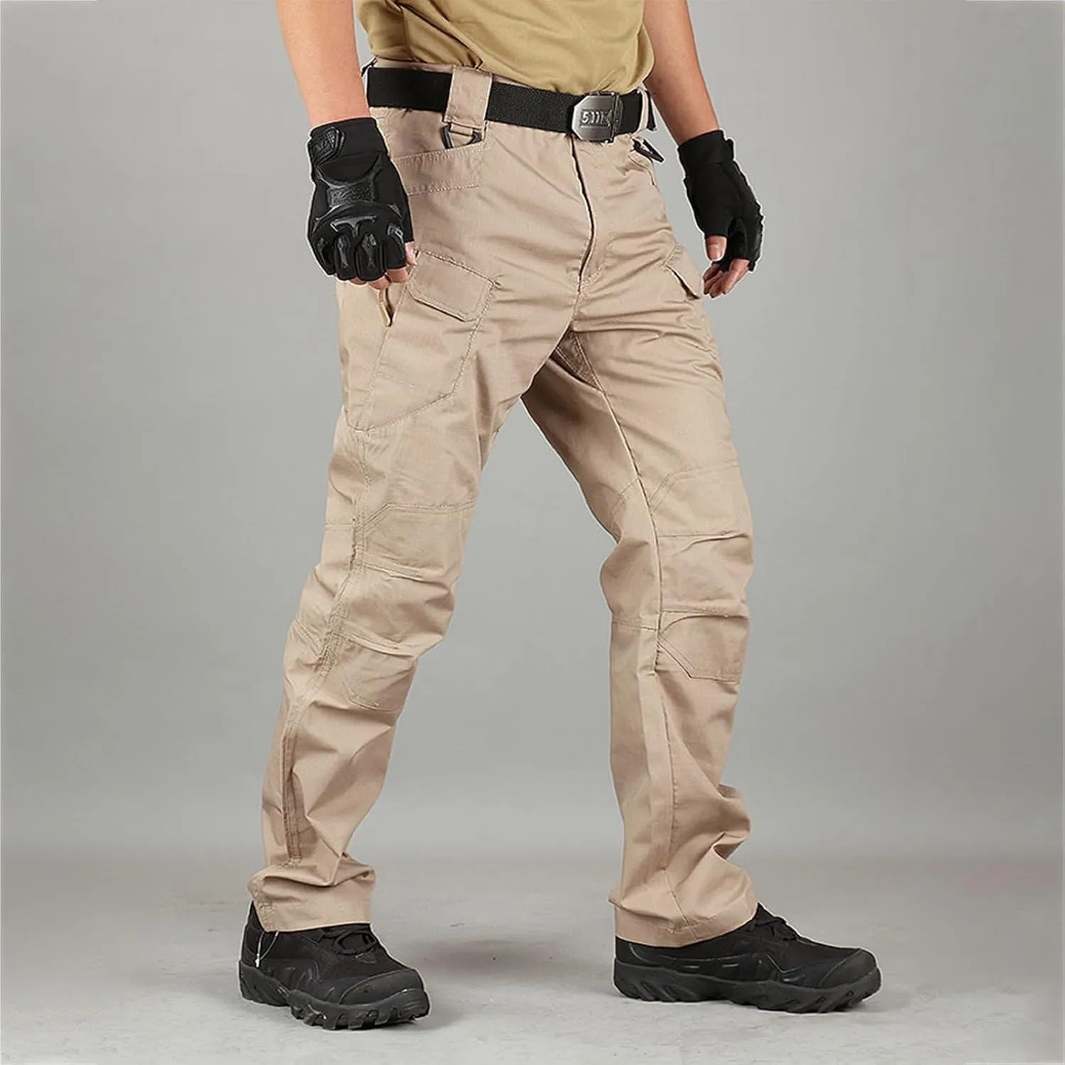 Tactical Work Cargo Pants for Men Ripstop Waterproof Stretch Pants Quick Dry Baggy Utility Outdoor Apparel