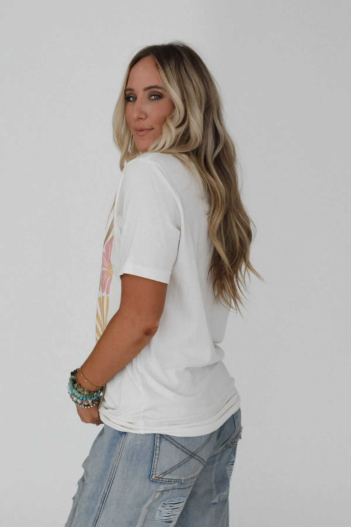 The Nest Blooming Wild Graphic Tee - Ivory