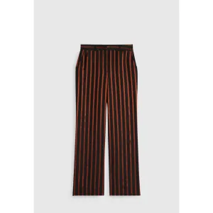 Women High-Waisted Trousers - Dual-Color