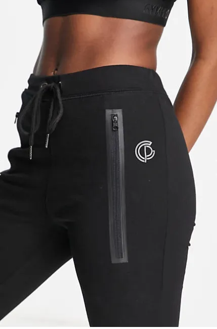 Womens - Luxury Fitted Joggers - Black